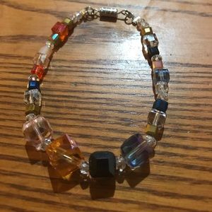 Swarovski crystal, real stone, handmade bracelets